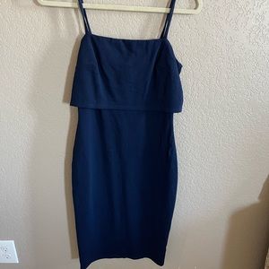 Blue bodycon dress size small